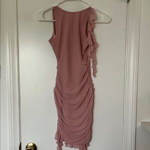 Oh Polly Pink Ruffle Dress